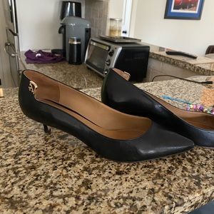 Tory Burch black kitten heel